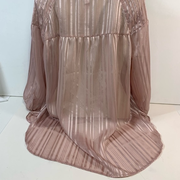 Lauren Conrad Sheer Pink Blouse - Picture 4 of 6